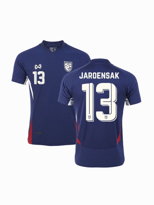 (Name + Number) WARRIX THAILAND NATIONAL FOOTBALL JERSEY 2024/25 - PLAYER Grade - COBALT UNITY