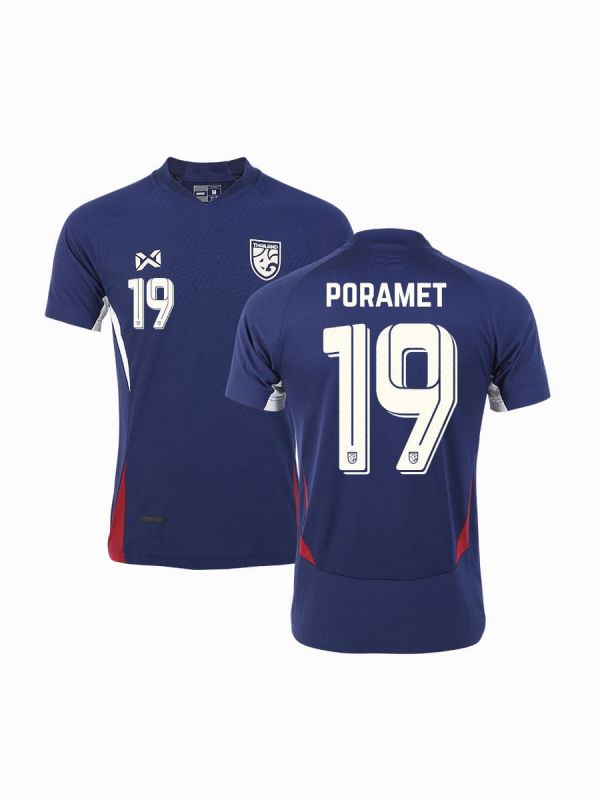 (Name + Number) WARRIX THAILAND NATIONAL FOOTBALL JERSEY 2024/25 - PLAYER Grade - COBALT UNITY