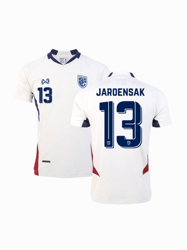 (Name + Number) WARRIX THAILAND NATIONAL FOOTBALL JERSEY 2024/25 - PLAYER Grade - IVORY PRESTIGE