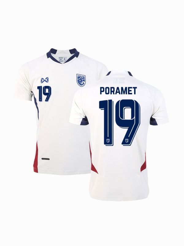 (Name + Number) WARRIX THAILAND NATIONAL FOOTBALL JERSEY 2024/25 - PLAYER Grade - IVORY PRESTIGE