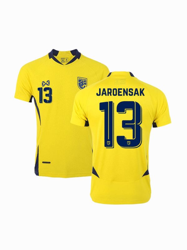 (Name + Number) WARRIX THAILAND NATIONAL FOOTBALL JERSEY 2024/25 - PLAYER Grade - CANARY GLORY