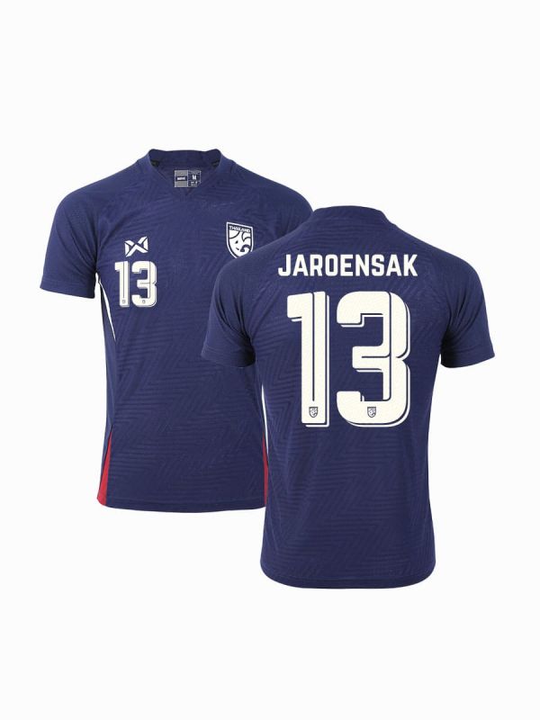 (Name + Number) WARRIX THAILAND NATIONAL FOOTBALL JERSEY 2024/25 - REPLICA Grade - COBALT UNITY 