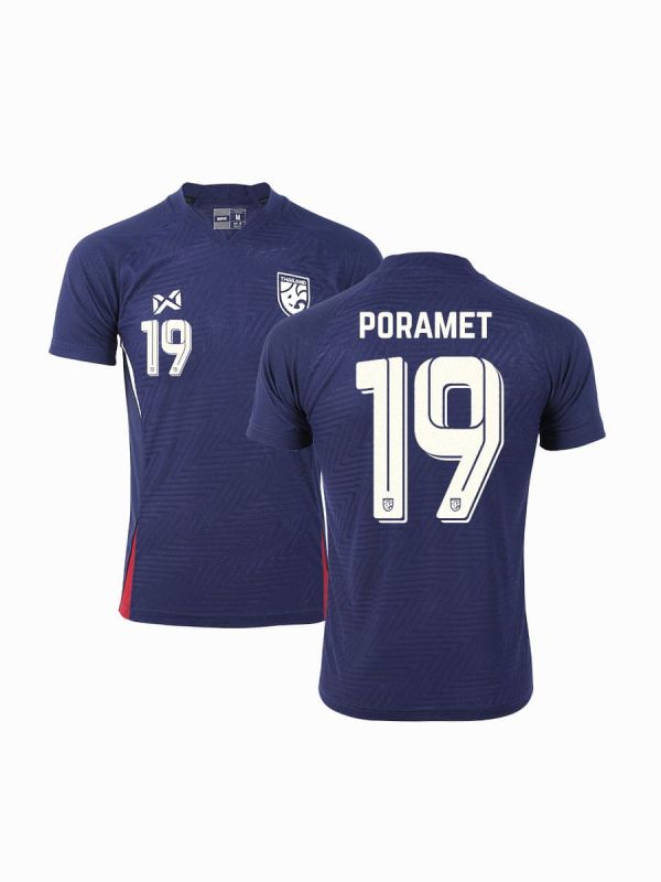 (Name + Number) WARRIX THAILAND NATIONAL FOOTBALL JERSEY 2024/25 - REPLICA Grade - COBALT UNITY 