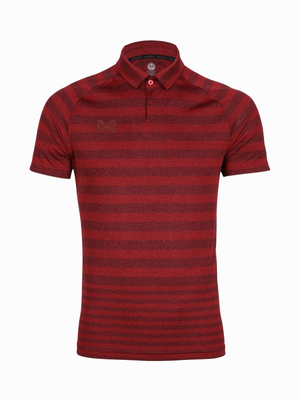 Warrix Golf On Tour 2021 Polo Shirt - Pattern 1 - Red