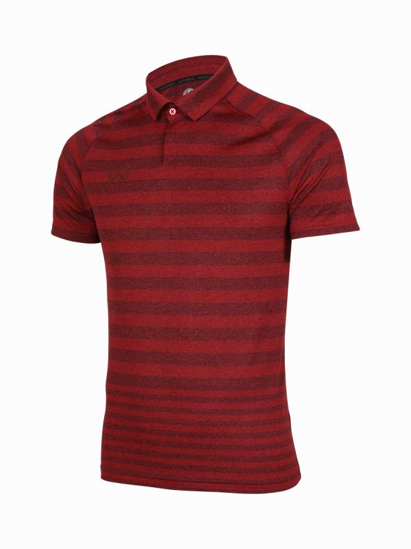 Warrix Golf On Tour 2021 Polo Shirt - Pattern 1 - Red