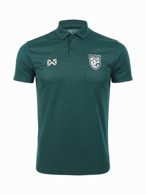 WARRIX THAILAND NATIONAL FOOTBALL JERSEY 2024/25 - CHEER POLO Grade  - EVERGREEN GUARDIAN