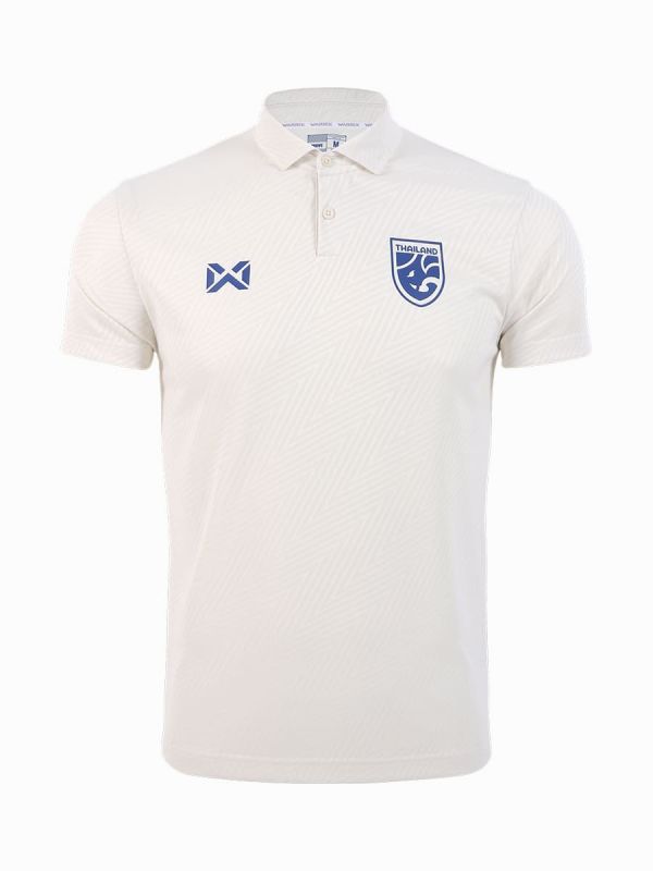 WARRIX THAILAND NATIONAL FOOTBALL JERSEY 2024/25 - CHEER POLO Grade  - IVORY PRESTIGE