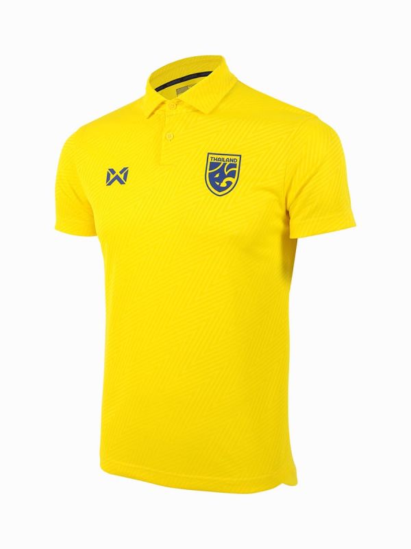 WARRIX THAILAND NATIONAL FOOTBALL JERSEY 2024/25 - CHEER POLO Grade  - CANARY GLORY