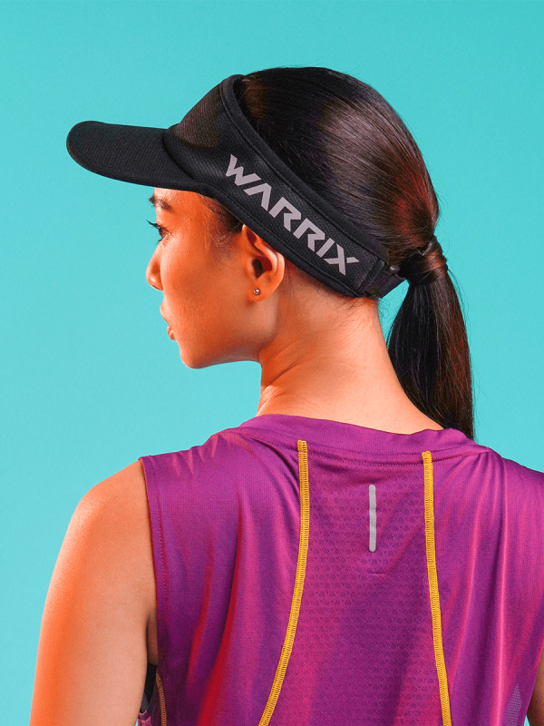 Warrix “Light Running Collection” Logo Printed Visor