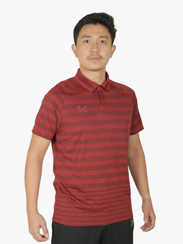 Warrix Golf On Tour 2021 Polo Shirt - Pattern 1 - Red