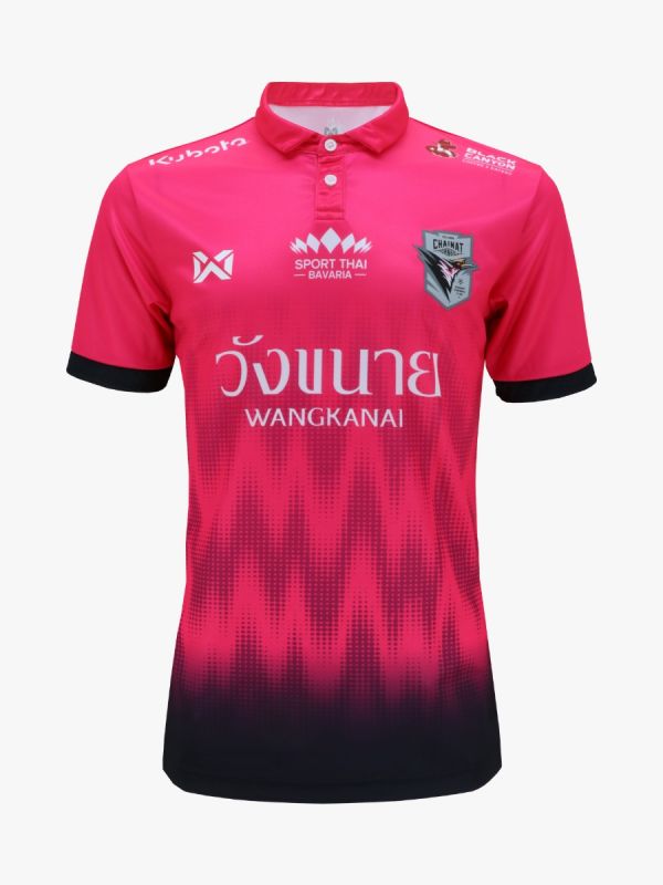 เสื้อฟุตบอลนักเตะ สโมสรชัยนาท Wa-19Cn51M-ชมพู/ดำ-Pa-M