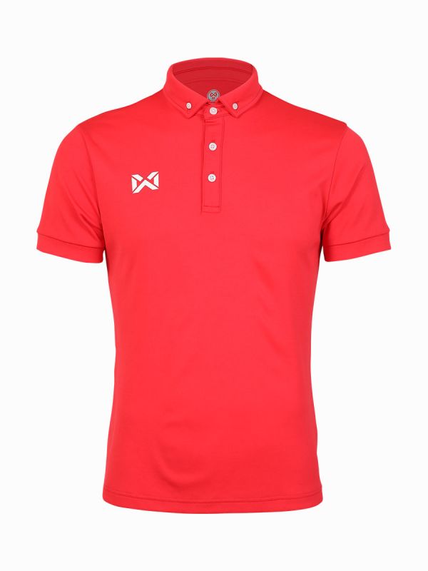 WARRIX SIMPLE POLO-Redเข้ม