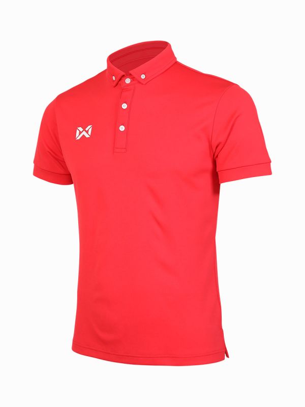 WARRIX SIMPLE POLO-Redเข้ม