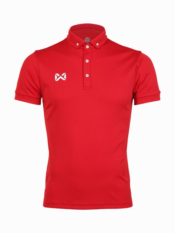 WARRIX SIMPLE POLO-Redเข้ม